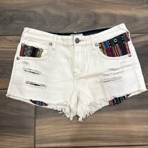 Free People Baja White Shorts